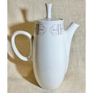 Vintage FRANCISCAN mod mid century MERRY GO ROUND retro minimalist coffee pot